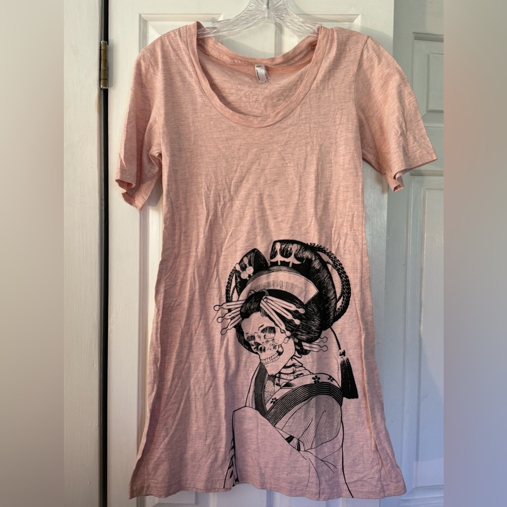 Skeletal Geisha T-Shirt Dress